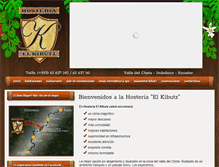 Tablet Screenshot of hosteriaelkibutz.com